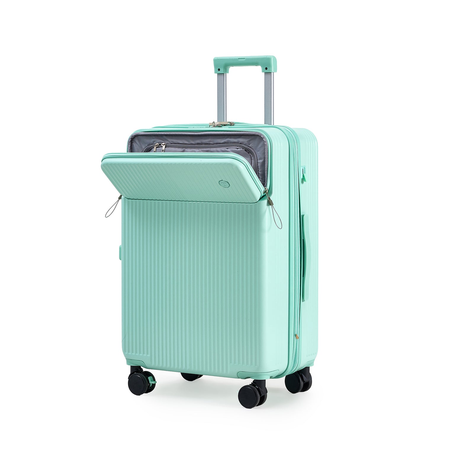 Front opening provides convenient access to style