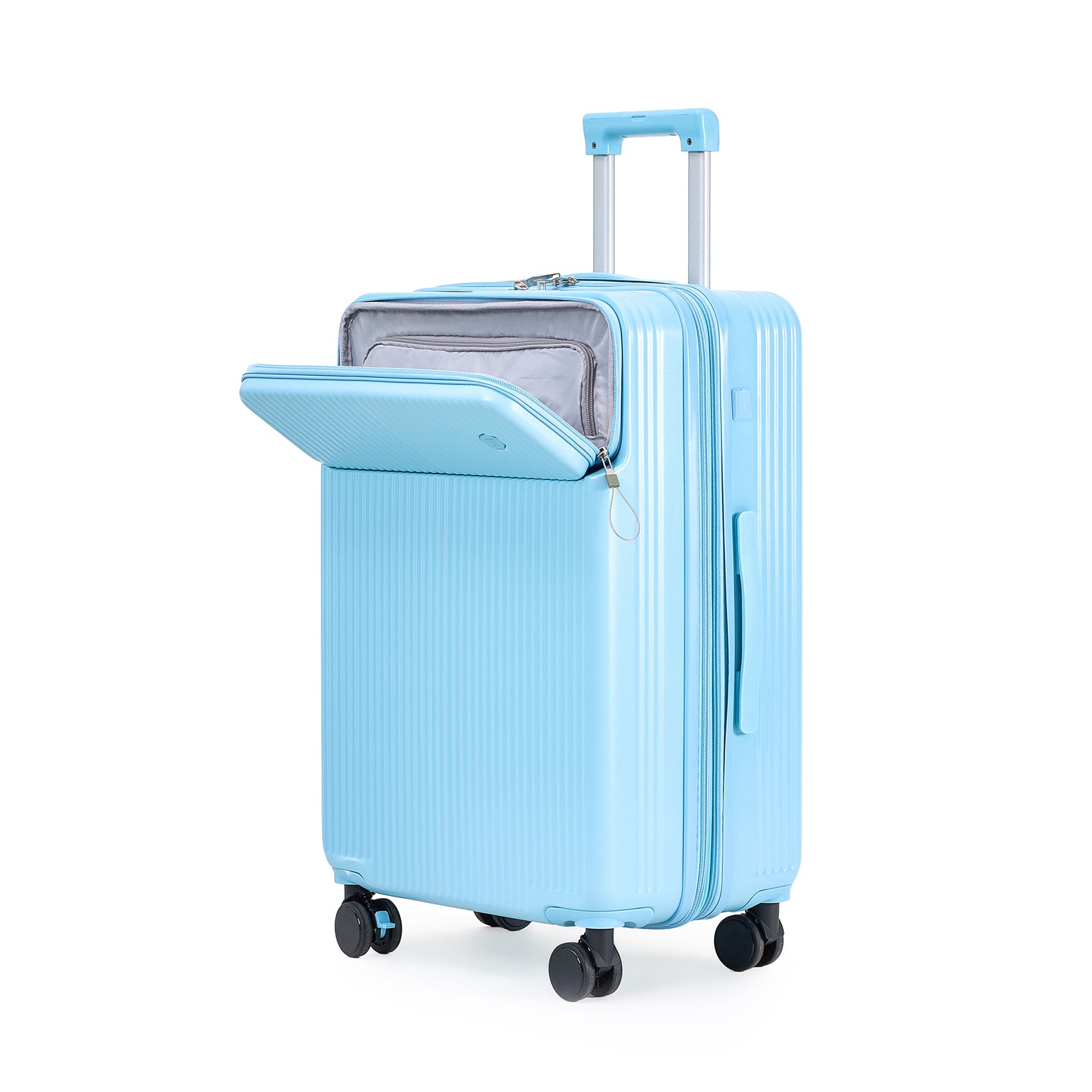 Front opening provides convenient access to style