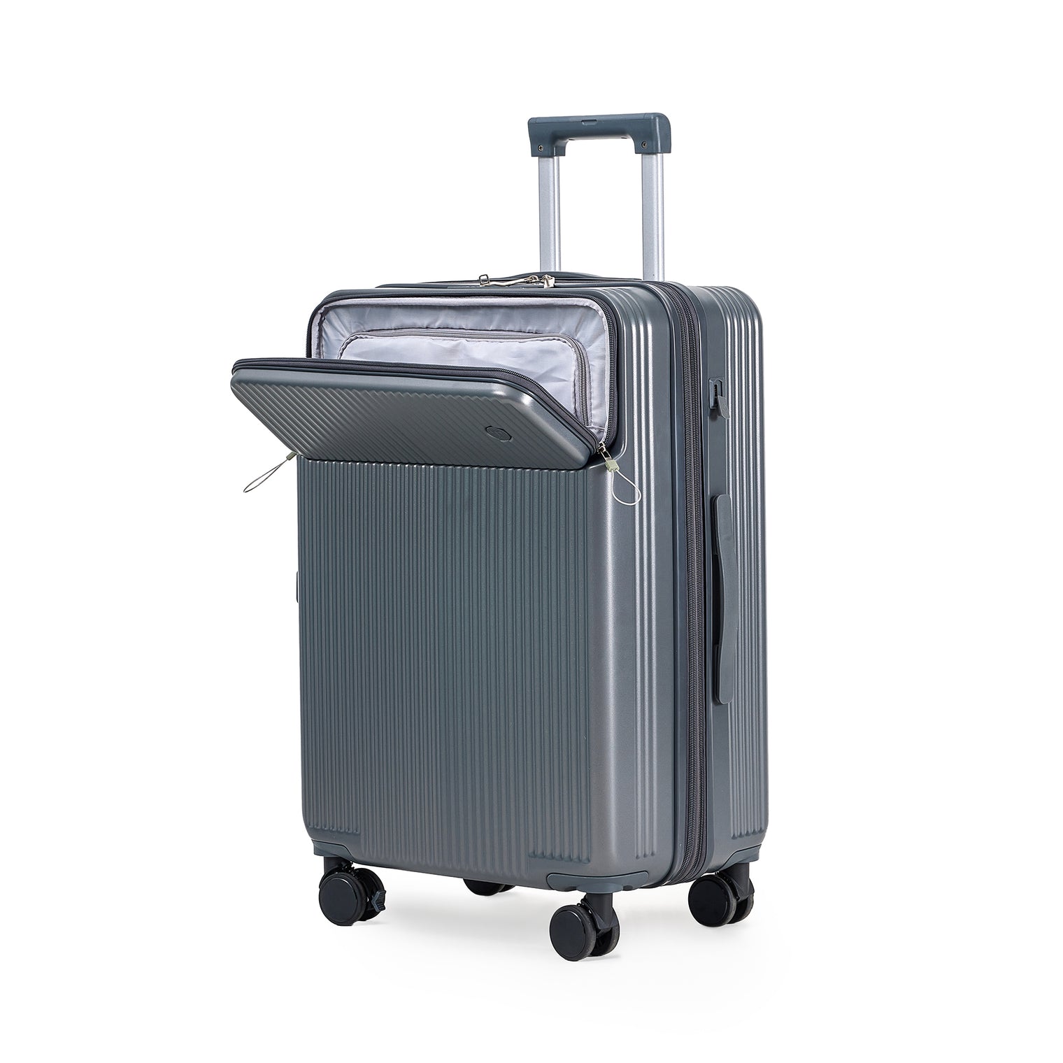 Front opening provides convenient access to style