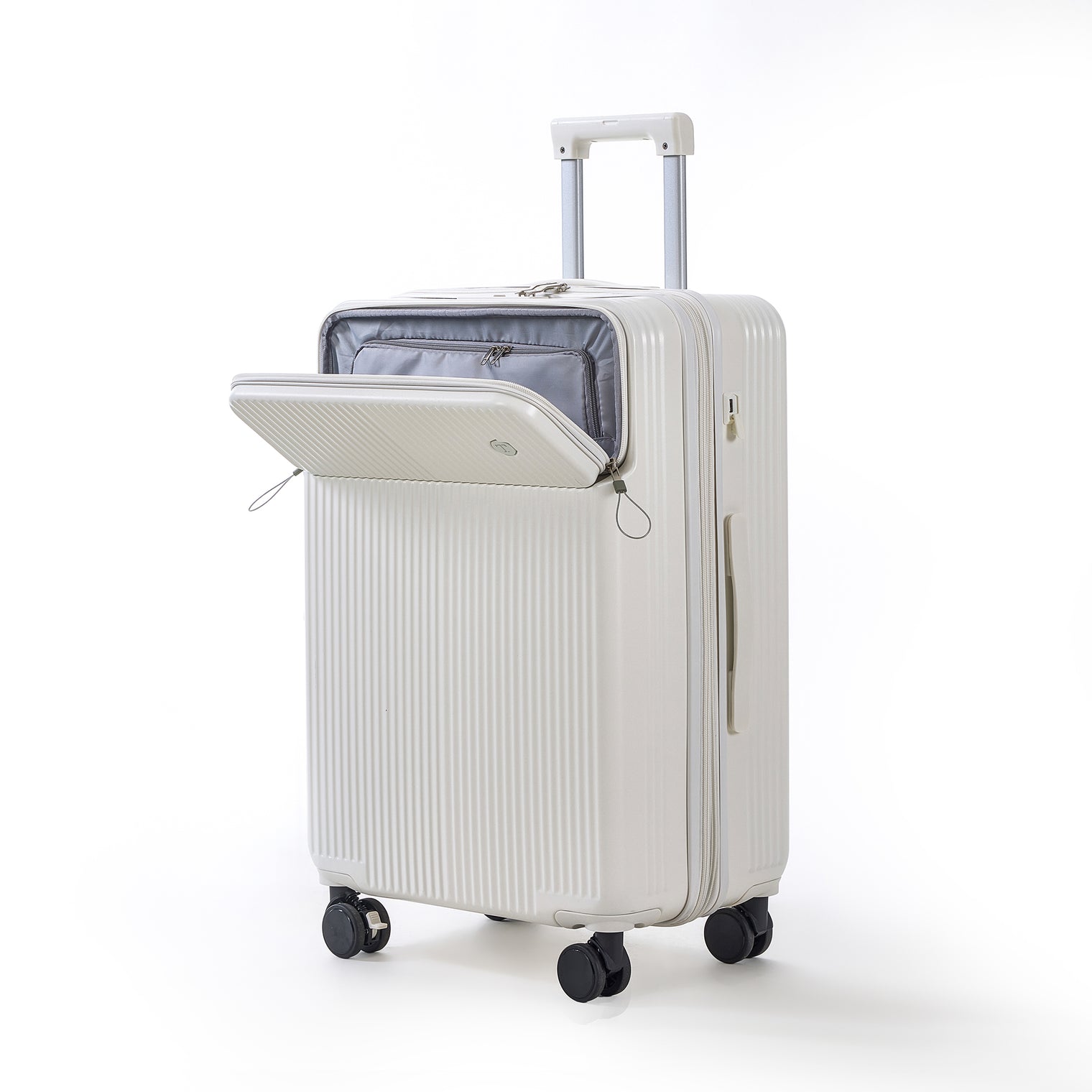 Front opening provides convenient access to style