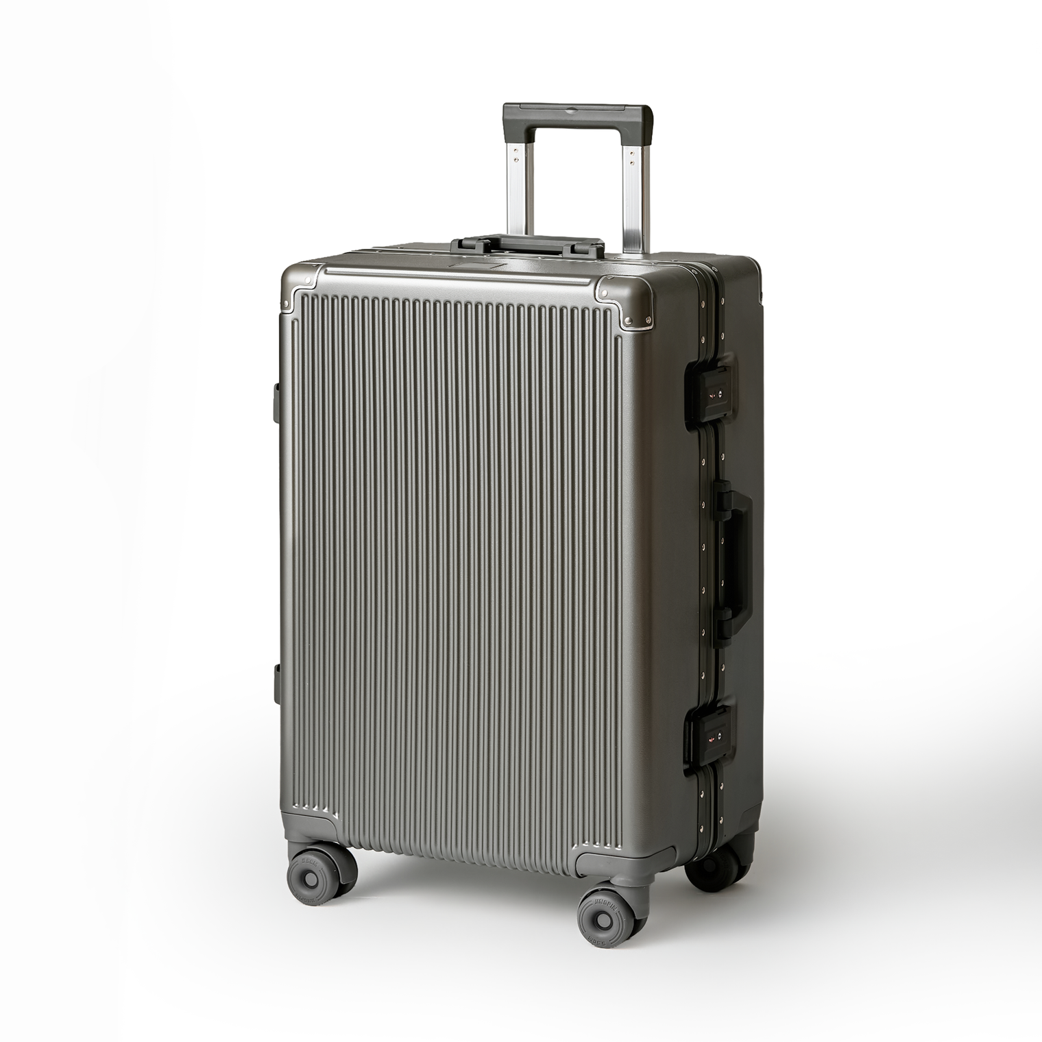 215進化形! スーツケース 大型 ワンタッチ式カップホルダー キャリーケース 超軽量アルミフレーム 静音ダブルキャスター