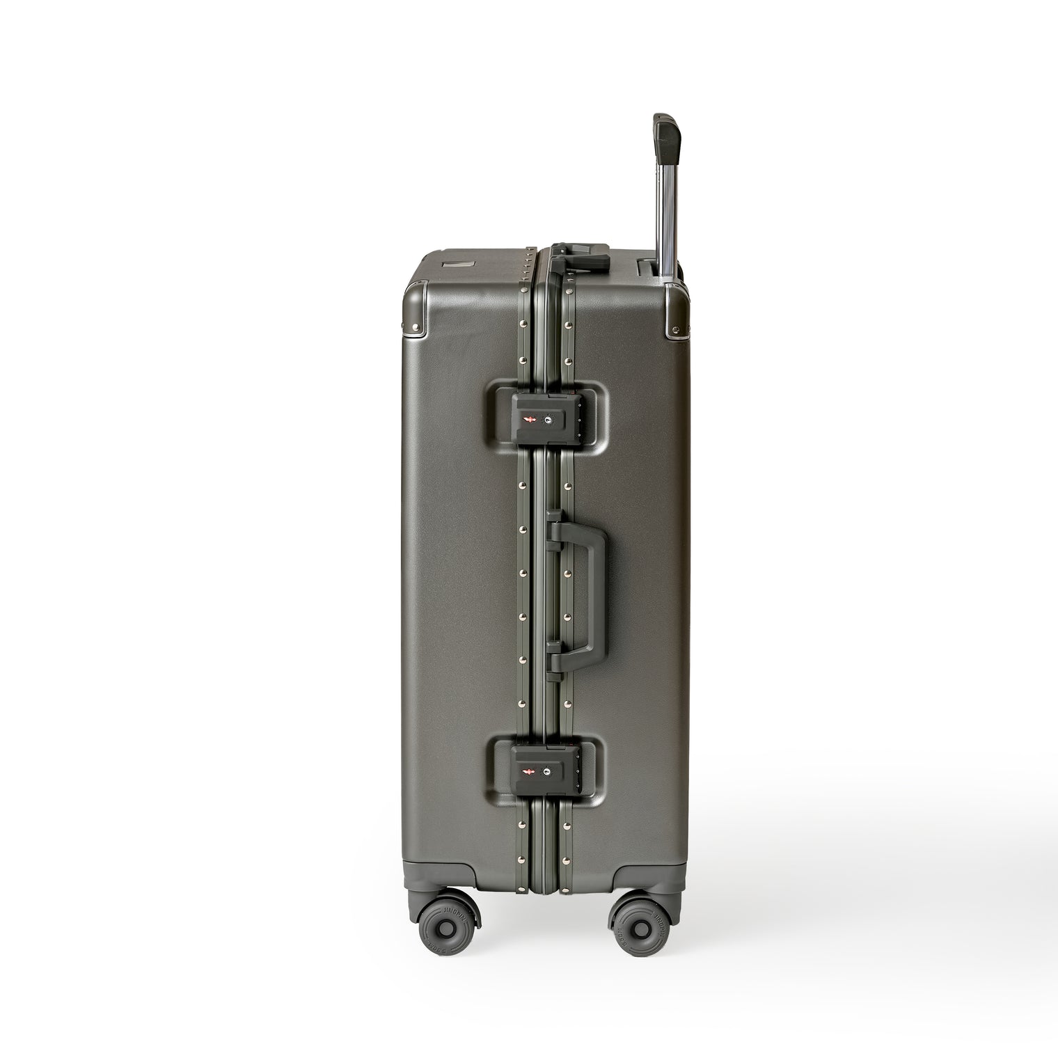 215進化形！ スーツケース 大型 ワンタッチ式カップホルダー キャリーケース 超軽量アルミフレーム 静音ダブルキャスター