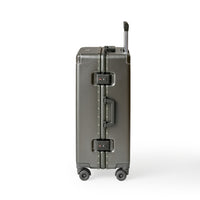 215進化形！ スーツケース 大型 ワンタッチ式カップホルダー キャリーケース 超軽量アルミフレーム 静音ダブルキャスター