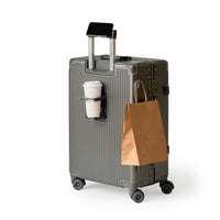 215進化形！ スーツケース 大型 ワンタッチ式カップホルダー キャリーケース 超軽量アルミフレーム 静音ダブルキャスター