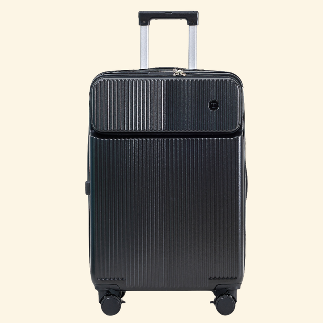 Front opening provides convenient access to style