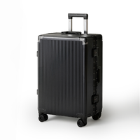 215進化形！ スーツケース 大型 ワンタッチ式カップホルダー キャリーケース 超軽量アルミフレーム 静音ダブルキャスター