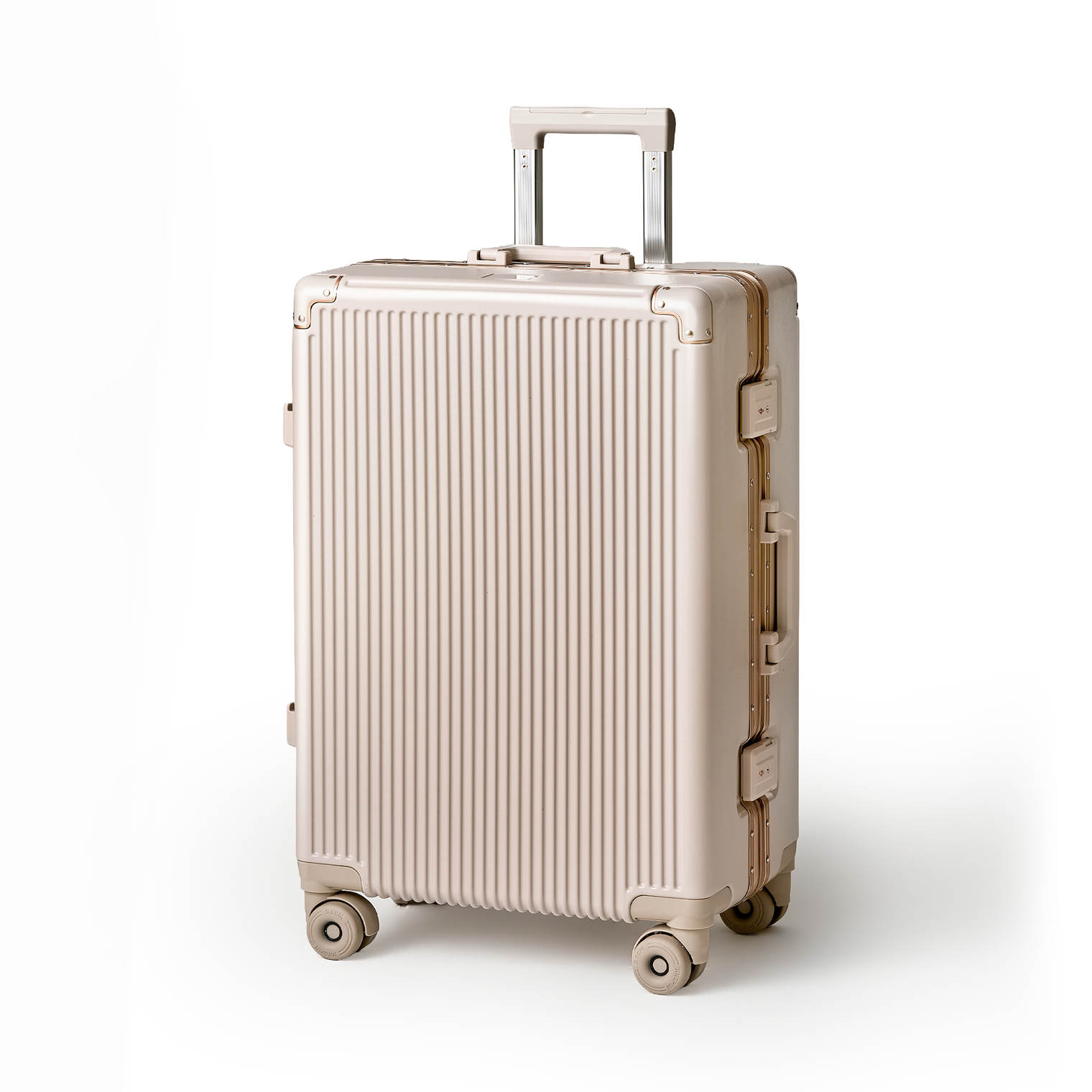 215進化形！ スーツケース 大型 ワンタッチ式カップホルダー キャリーケース 超軽量アルミフレーム 静音ダブルキャスター