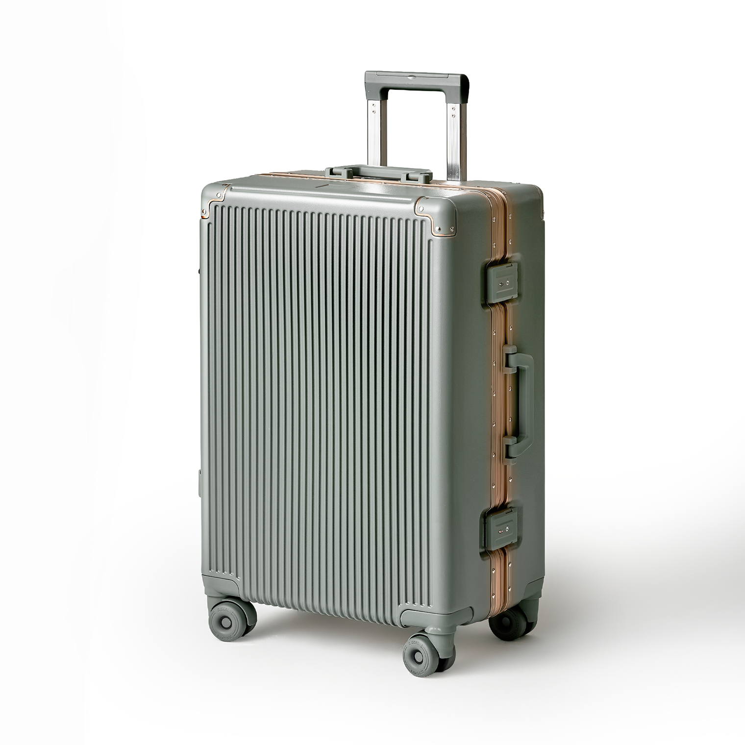 215進化形！ スーツケース 大型 ワンタッチ式カップホルダー キャリーケース 超軽量アルミフレーム 静音ダブルキャスター