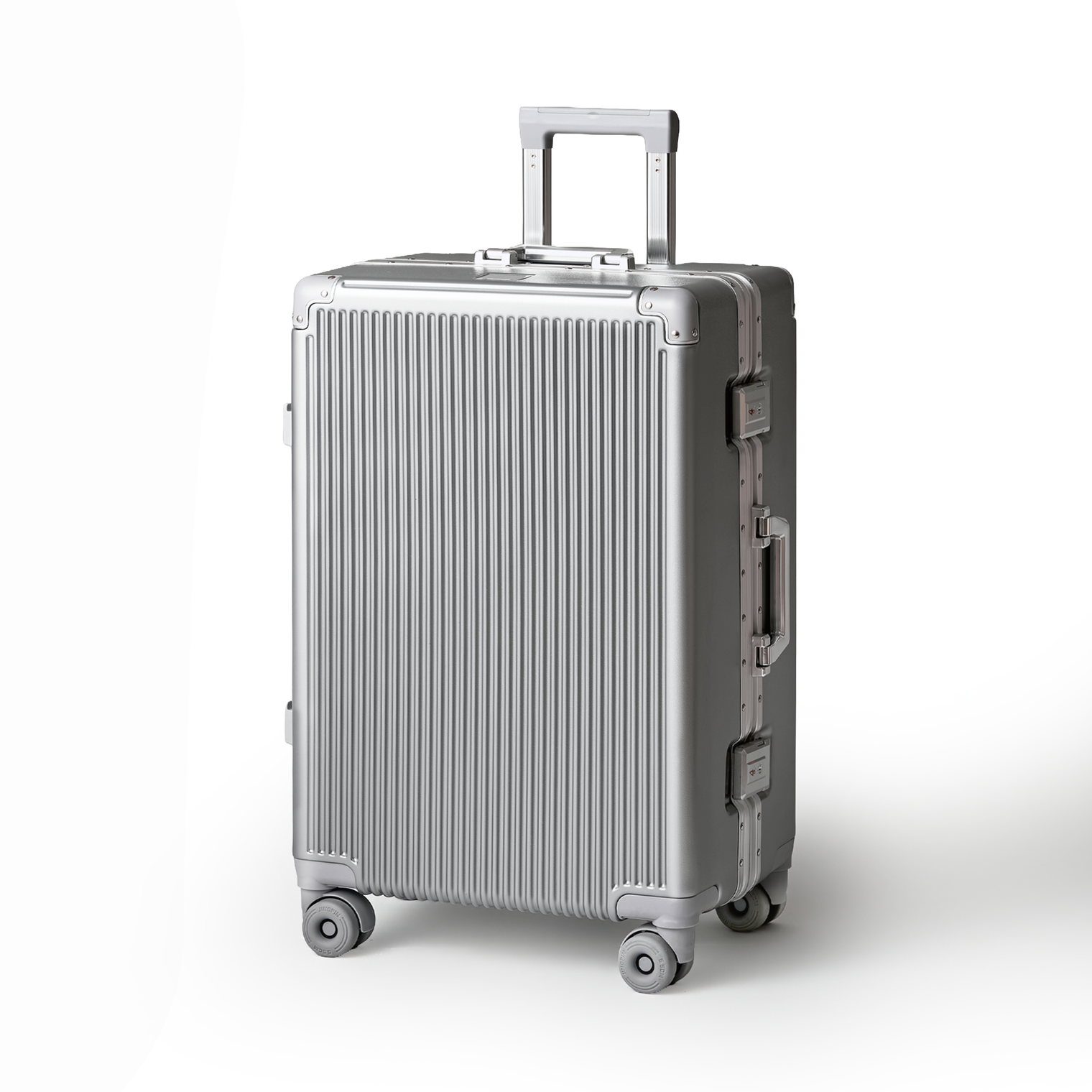 215進化形！ スーツケース 大型 ワンタッチ式カップホルダー キャリーケース 超軽量アルミフレーム 静音ダブルキャスター