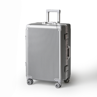 215進化形！ スーツケース 大型 ワンタッチ式カップホルダー キャリーケース 超軽量アルミフレーム 静音ダブルキャスター