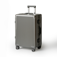 215進化形！ スーツケース 大型 ワンタッチ式カップホルダー キャリーケース 超軽量アルミフレーム 静音ダブルキャスター