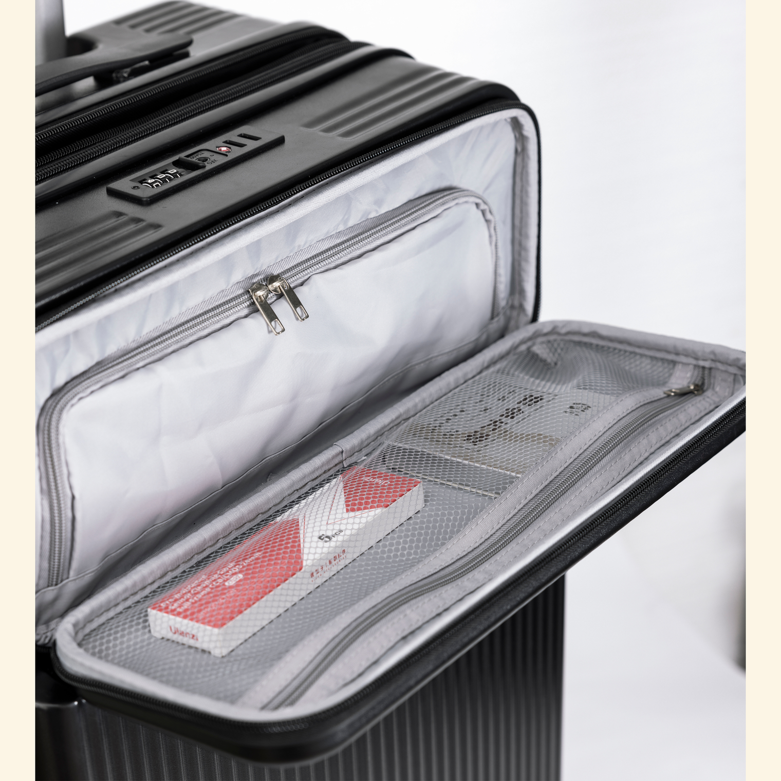 Front opening provides convenient access to style