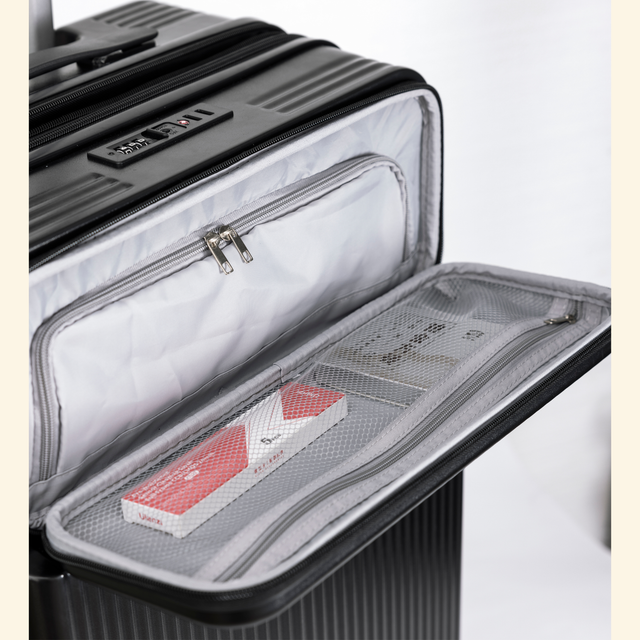 Front opening provides convenient access to style